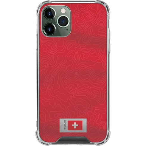 Switzerland Soccer Flag iPhone 12 Pro Clear Case